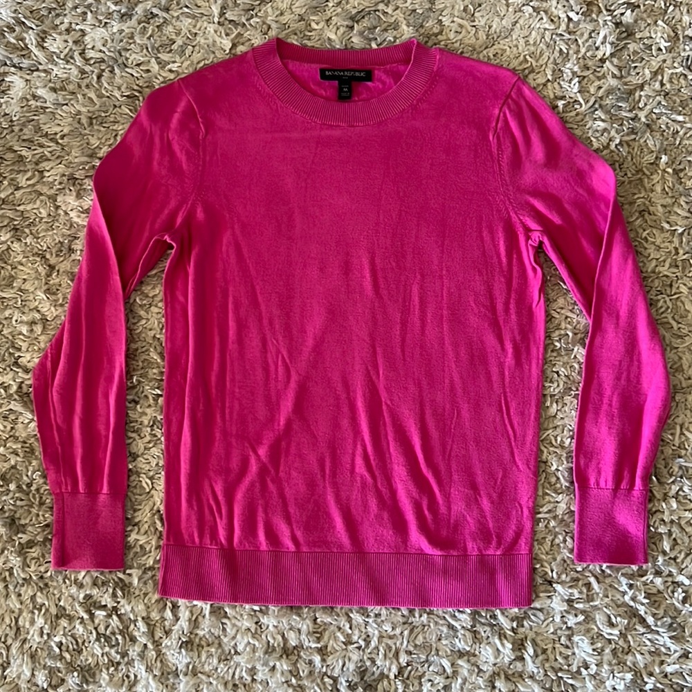 Banana Republic pink sweater - Petite Medium